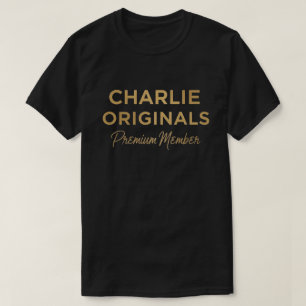 Camiseta Membro Vitalício da Equipe Charlie Nome Engraçado