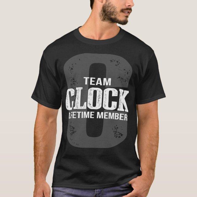 Camiseta Membro Vitalício da Equipe CLOCK (Frente)