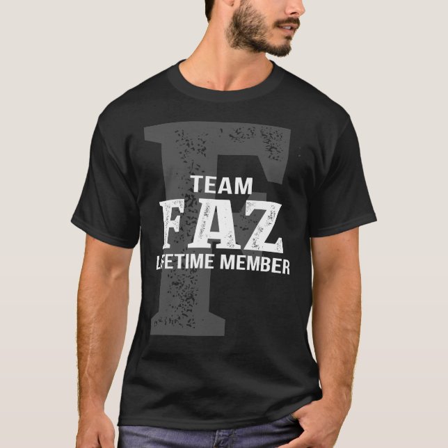 Camiseta Membro Vitalício da Equipe FAZ (Frente)