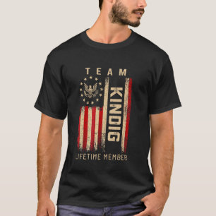 Camiseta Membro Vitalício da Equipe KINDIG Bandeira America
