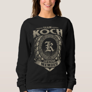 Camiseta Membro Vitalício da Equipe KOCH Sobrenome KOCH Fam