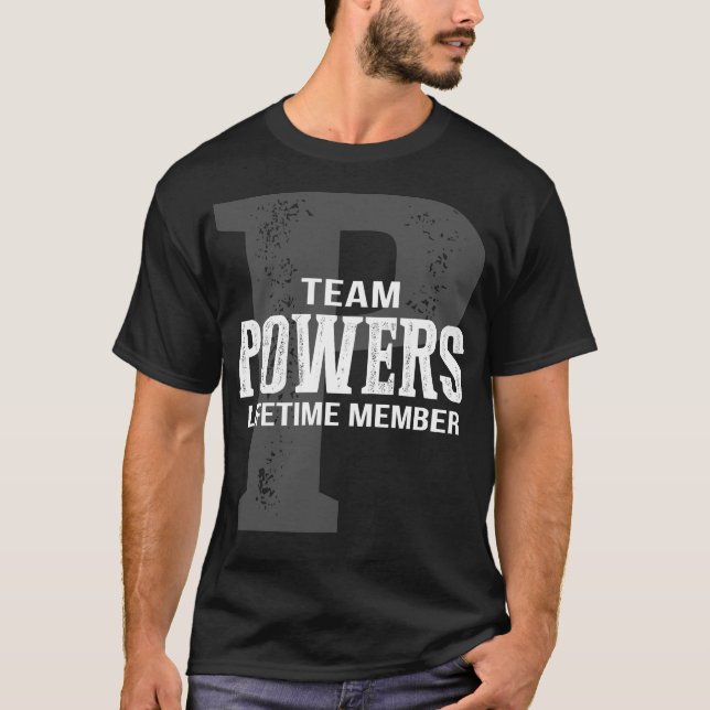 Camiseta Membro Vitalício da Equipe POWERS (Frente)
