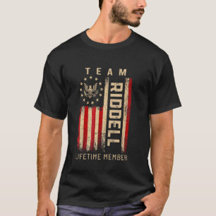 Camiseta Membro Vitalício da Equipe RIDDELL Bandeira Americ