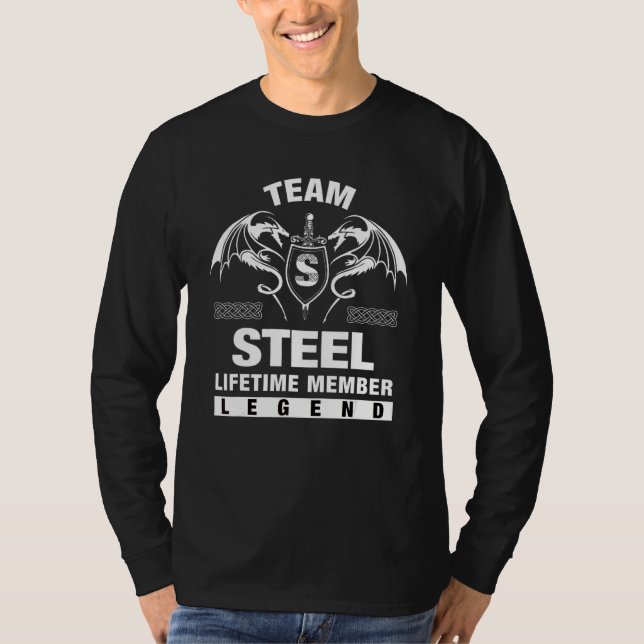 Camiseta Membro Vitalício da Team Steel (Frente)