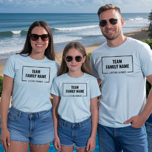 Camiseta Membros vitalícios da família da equipe personaliz