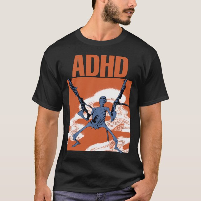 Camiseta meme ADHD (Frente)