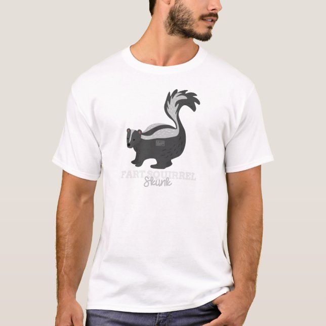 Camiseta Meme animal engraçado Fart JARITATACA do esquilo (Frente)