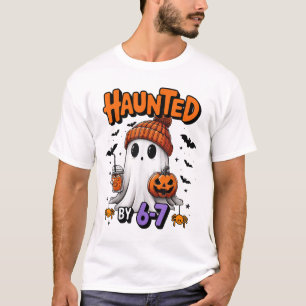Camiseta Meme Assombrado 67 Seis Sete 6-7 Piada da Internet