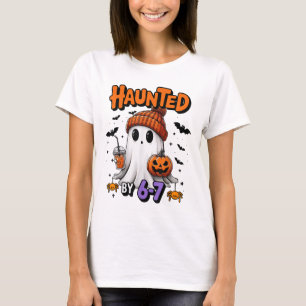 Camiseta Meme Assombrado 67 Seis Sete 6-7 Piada Divertida d