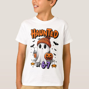 Camiseta Meme Assombrado 67 Seis Sete 6-7 Piada Divertida d