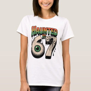 Camiseta Meme Assombrado 67 Seis Sete 6-7 Piada Divertida d