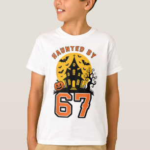 Camiseta Meme Assombrado 67 Seis Sete 6-7 Piada Divertida d
