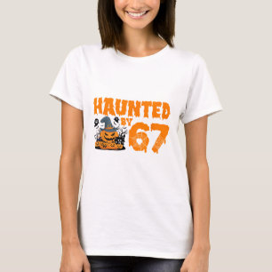 Camiseta Meme Assombrado 67 Seis Sete 6-7 Piada Engraçada d