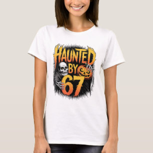Camiseta Meme Assombrado 67 Seis Sete 6-7 Piada Engraçada d