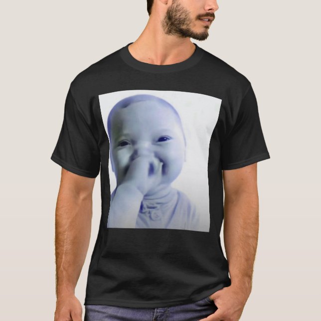 Camiseta Meme Bebê Ai Engraçado Bebê Rindo Meme Bebê Brainr (Frente)