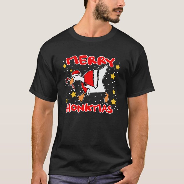 Camiseta Meme Candy Candy Cane Feliz Honkmas Natal (Frente)