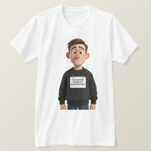 Camiseta Meme Corporativo de Lidar em Nível Profis