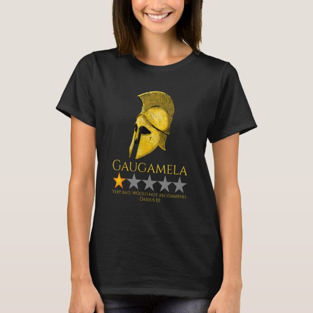 Camiseta Meme da História da Grécia Antiga - Gaugamela - Al (Frente)
