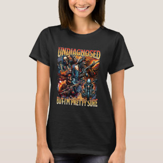 Camiseta Meme de Autismo Não Diagnosticado Mas Tenho Certez