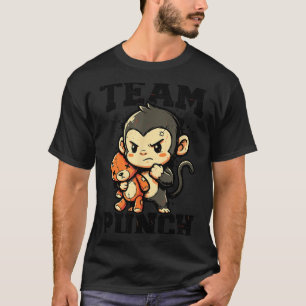 Camiseta Meme de brinquedo de pelúcia de macaco bebê durão 