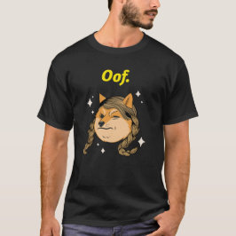 Camiseta meme de cachorro engraçado Oof