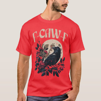 Camiseta Meme de Corvo Engraçado Caw Mulheres Rapazes Homen