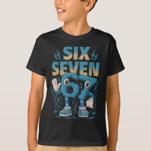 Camiseta Meme de Criança 67 Seis Sete 6 7 Italian Brainrot