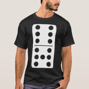 Camiseta Meme de Dominó Engraçado Seis Sete Estratégia de J