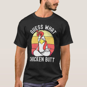 Camiseta Meme de Frango Adivinhe O Que Bunda de Frango 1