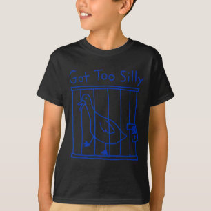 Camiseta Meme de ganso bobo demais Pato Ganso Ave engraçado