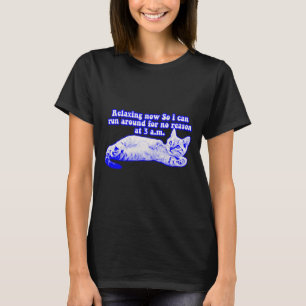 Camiseta Meme de Gato Bravo para Proprietários de Gatos e A