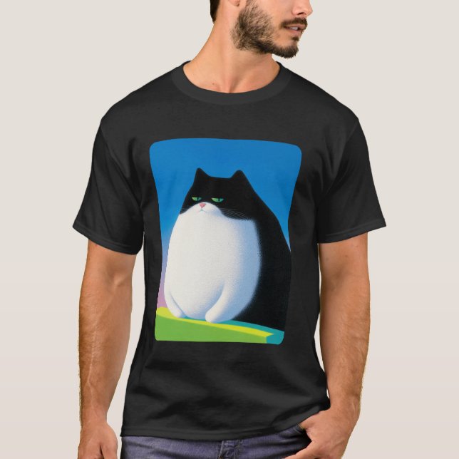 Camiseta Meme de Gato Obeso (Frente)