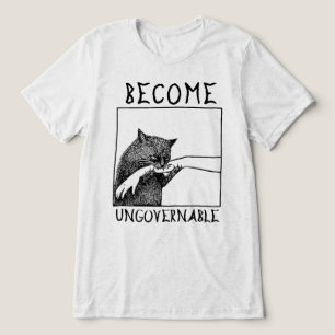 Camiseta Meme de Gato Preto Ingovernável
