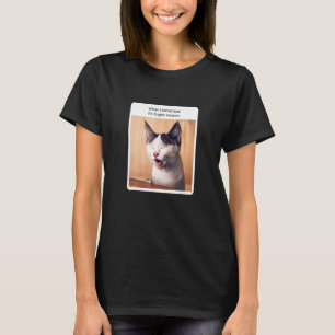 Camiseta Meme de Gato Quando Eu Me Lembro da Temporada de F