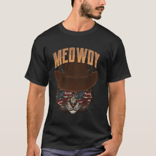 Camiseta Meme de Gato Texas Meowdy Música Country Cowboy Oc