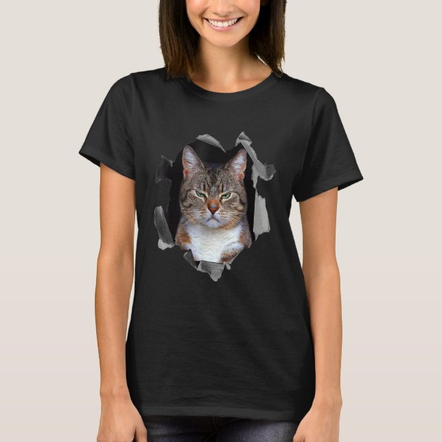 Camiseta Meme de gato zangado rabugento (Frente)