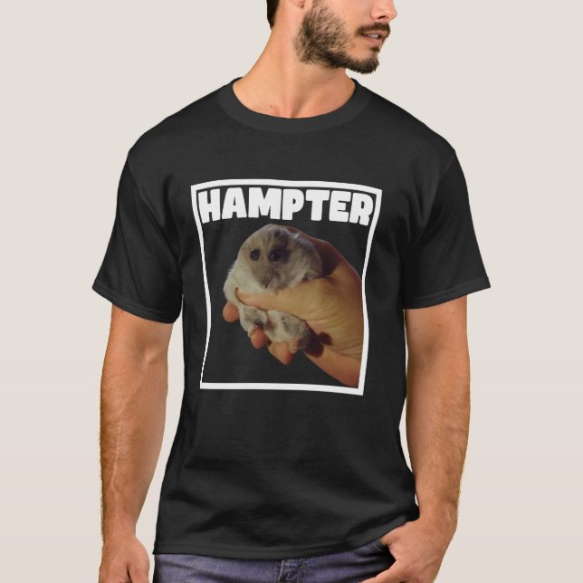 Camiseta Meme de Hampter Amante de Hamster Engraçado Meme d (Frente)