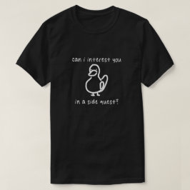 Camiseta Meme de Jogo Missão Secundária