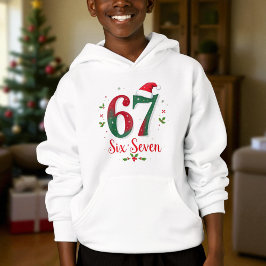 Camiseta Meme de Natal Seis Sete 67 6 7 Feriado