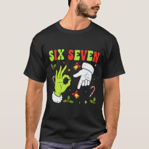 Camiseta Meme de Natal Seis Sete Tendência 67 Xmas Engraçad