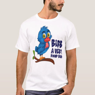 Camiseta Meme de Pássaro Engraçado Presente Cartoon Birb Re