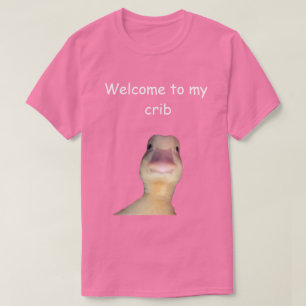 Camiseta Meme de Pato Engraçado – “Bem-vindo ao Meu Quarto”