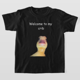 Camiseta Meme de Pato Engraçado – “Bem-vindo ao Meu Quarto”