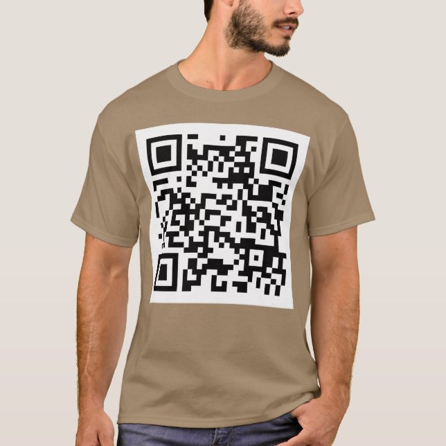 Camiseta Meme de piada de código QR de peido molhado (Frente)