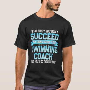 Camiseta Meme de Treinador de Natação Divertido - Dito de N