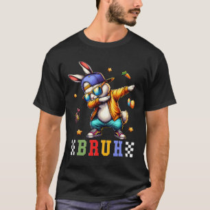 Camiseta Meme Dia de Páscoa Coelho Engraçado Ovos Adolescen