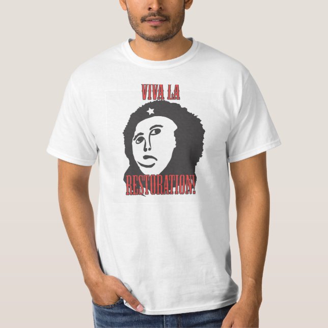 Camiseta Meme distorcido da pintura de Jesus da restauração (Frente)