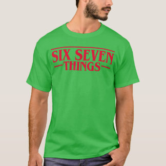 Camiseta Meme Divertido 67 Retro Seis Sete Coisas Homens Mu