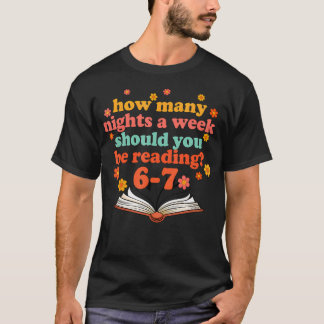 Camiseta Meme Divertido Seis Sete 6 7 Professor Livro Leitu