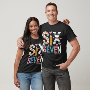 Camiseta Meme Divertido Seis Sete: Professor Explica 6-7